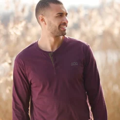Comfortabel Henley T-shirt met lange mouwen - set van 2