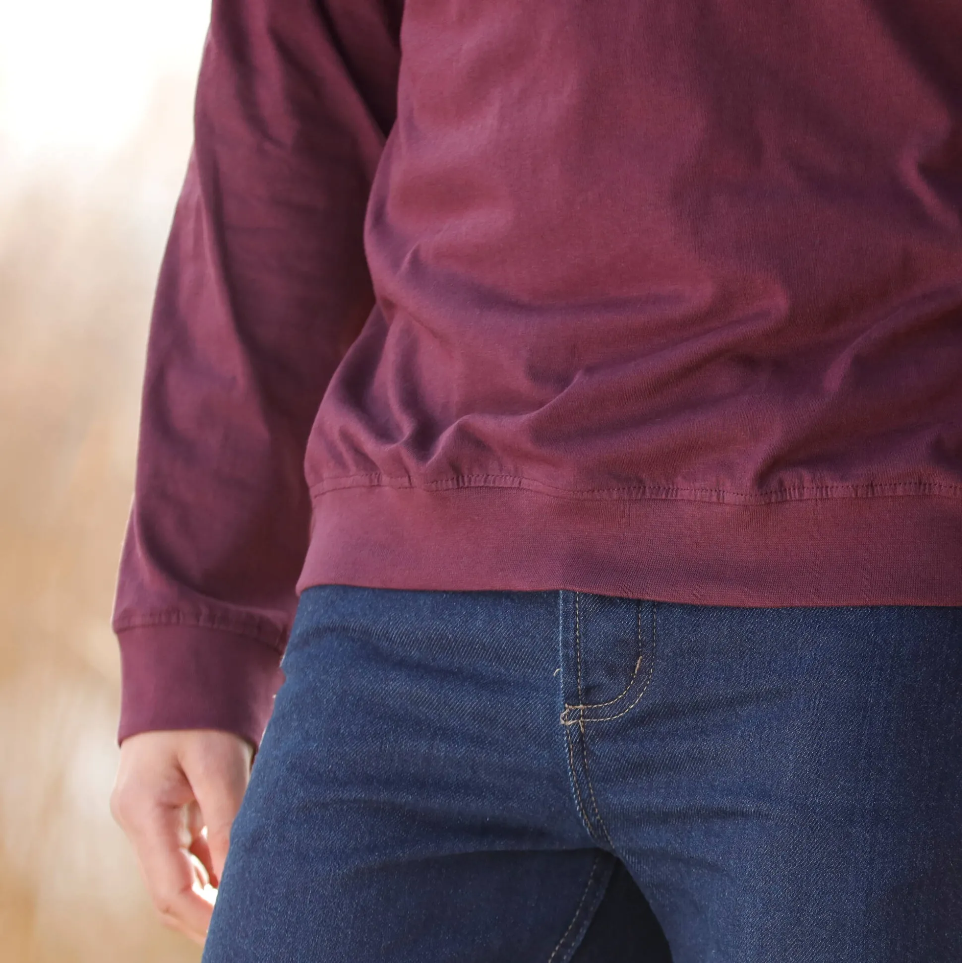 Comfortabel Henley T-shirt met lange mouwen - set van 2
