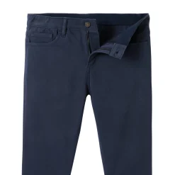 Comfortabele broek met 5 zakken en elastische tailleband, in gabardine - L32