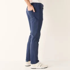 Comfortabele broek met 5 zakken en elastische tailleband, in gabardine - L30