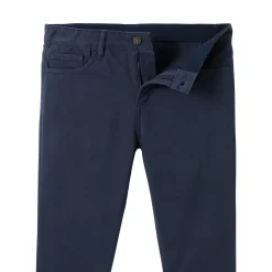 Comfortabele broek met 5 zakken en elastische tailleband, in gabardine - L30