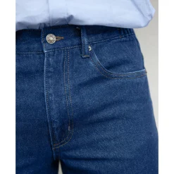 Comfortabele jeans met elastische tailleband - binnenpijplengte 82 cm