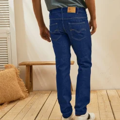 Comfortabele jeans met elastische tailleband - binnenpijplengte 82 cm