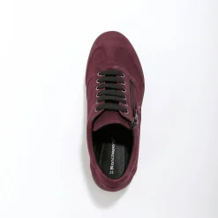 Comfortabele leren sneakers met sleehak, LWG gecertificeerd