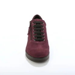 Comfortabele leren sneakers met sleehak, LWG gecertificeerd