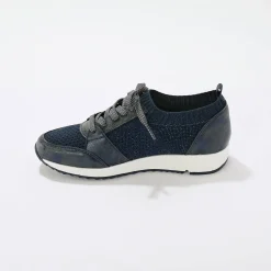 Comfortabele sneakers met fantasietricot