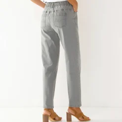 Comfortabele stretchjeans in 'mom' model, elastische taille