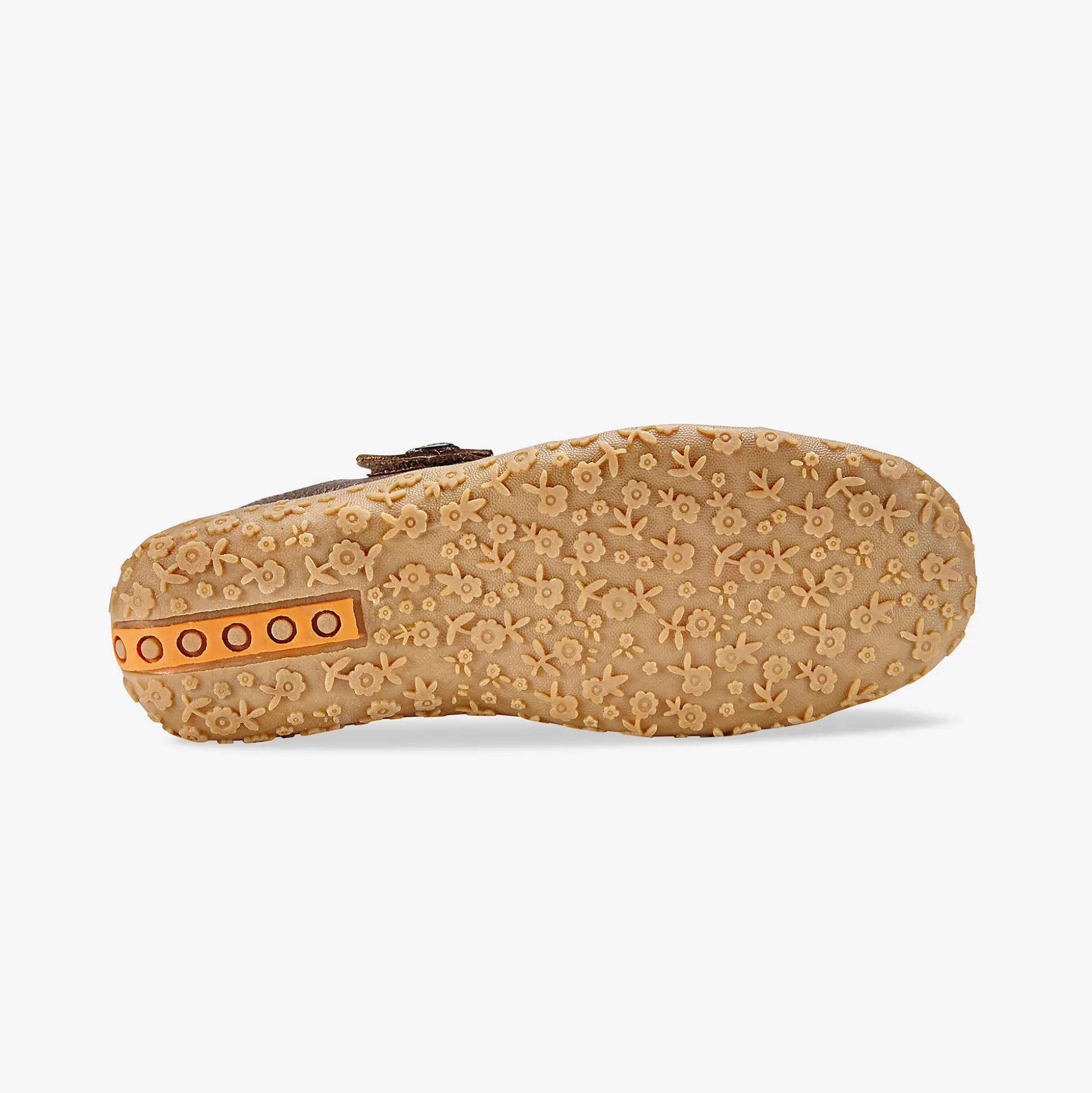 Comfortschoenen in ultrasoepel leer - bronskleur