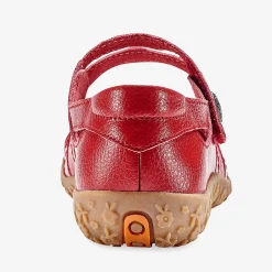 Comfortschoenen in ultrasoepel leer - rood