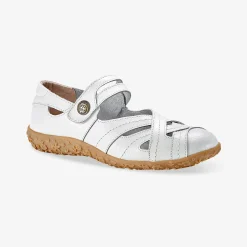 Comfortschoenen in ultrasoepel leer - wit