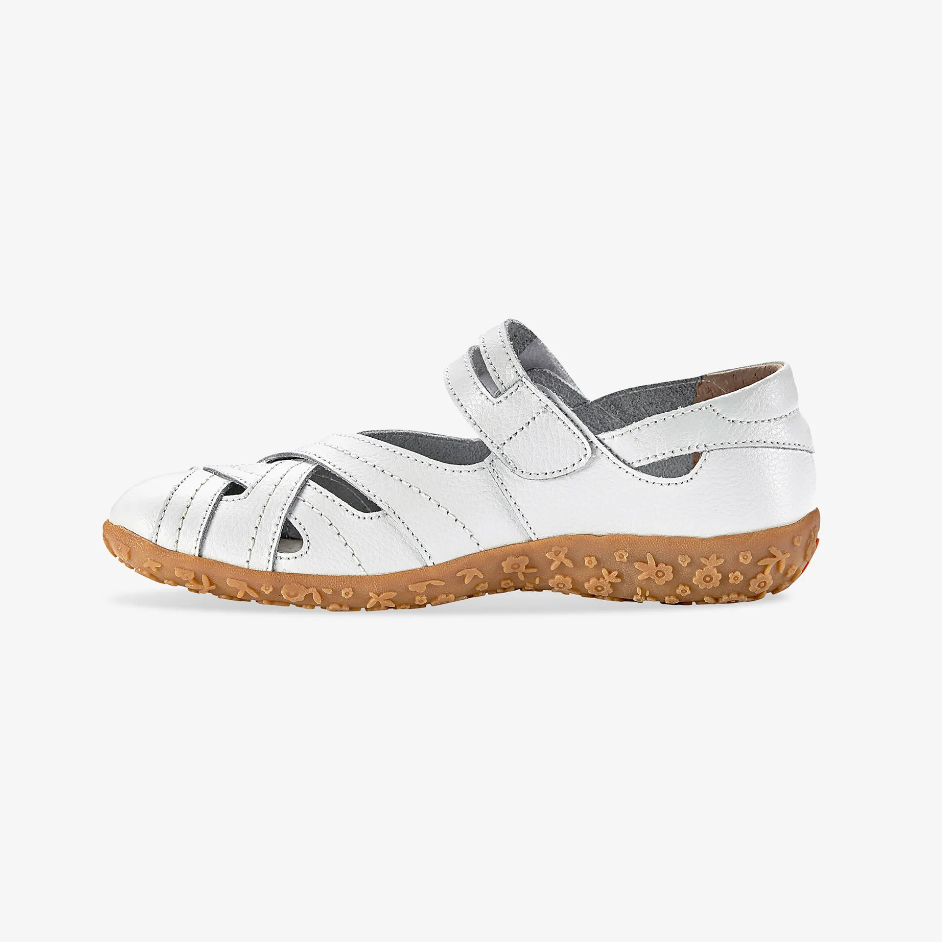 Comfortschoenen in ultrasoepel leer - wit
