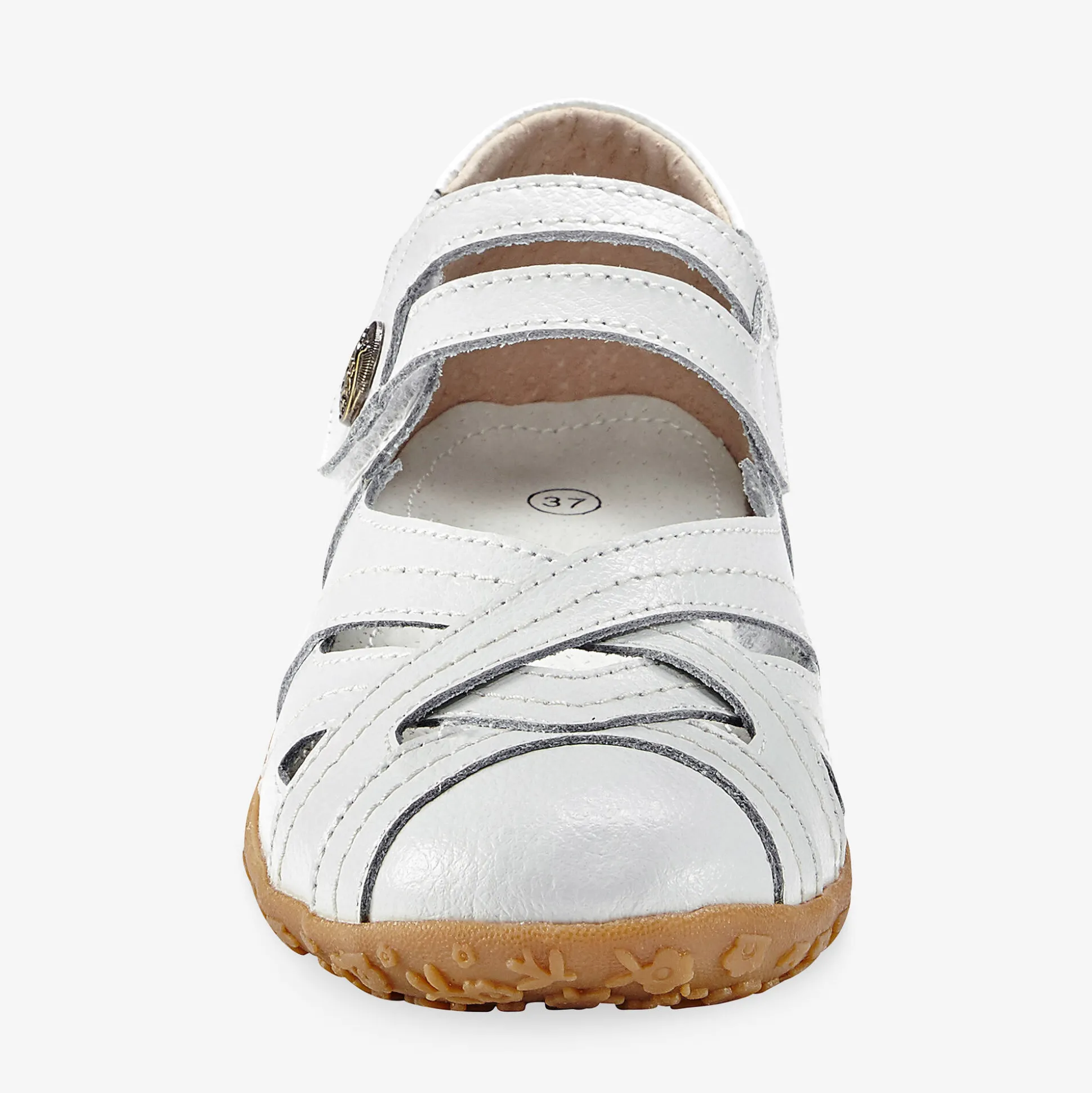 Comfortschoenen in ultrasoepel leer - wit