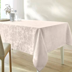 Damast tafellaken met bladerenprint Colombine®