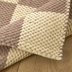 Decoratief tapijt met dambordmotief