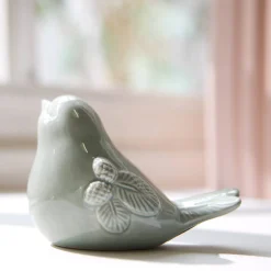 Decoratieve vogel in keramiek