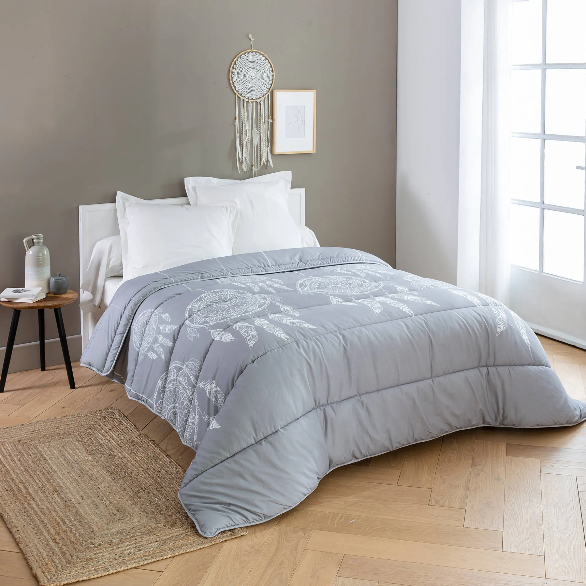 Dekbed in bedrukt katoen Tea - 200 g/m2