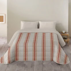Dekbed in microvezel met bajadèrestrepen 200 g/m²