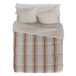 Dekbed in microvezel met bajadèrestrepen 200 g/m²