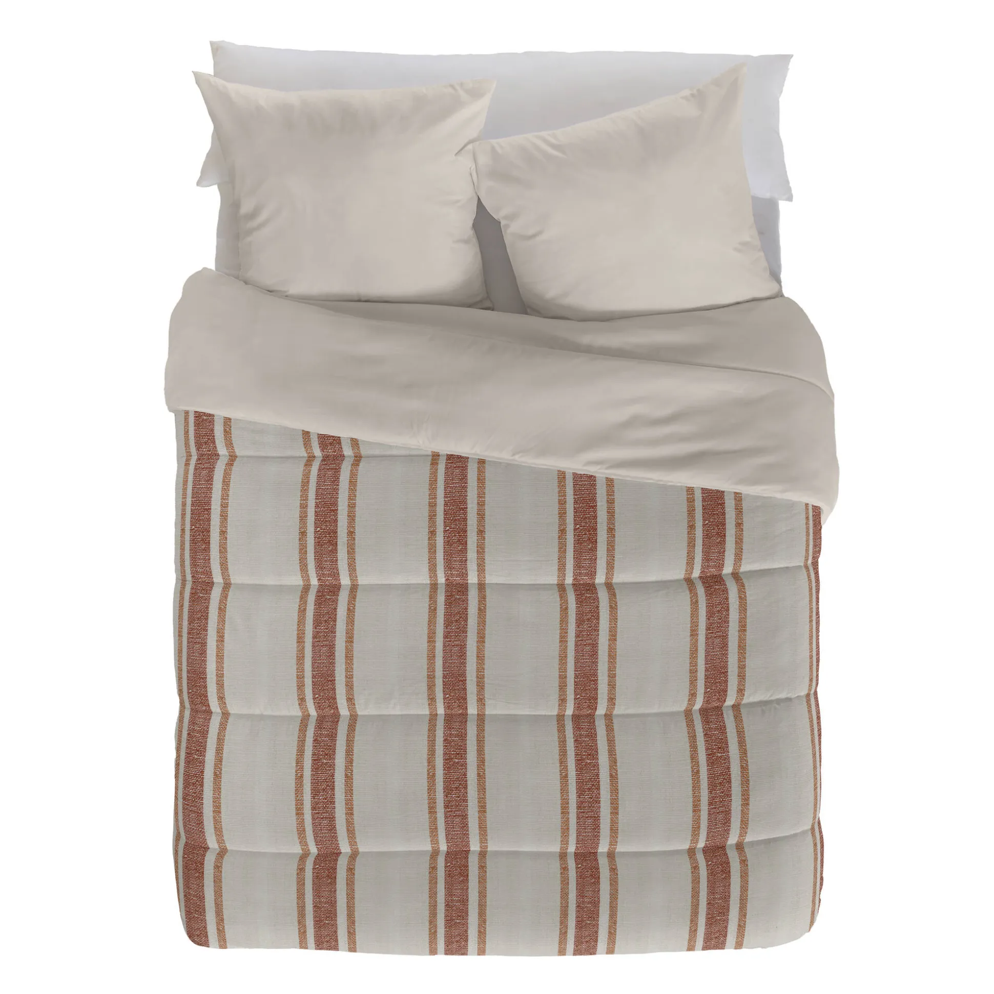 Dekbed in microvezel met bajadèrestrepen 200 g/m²