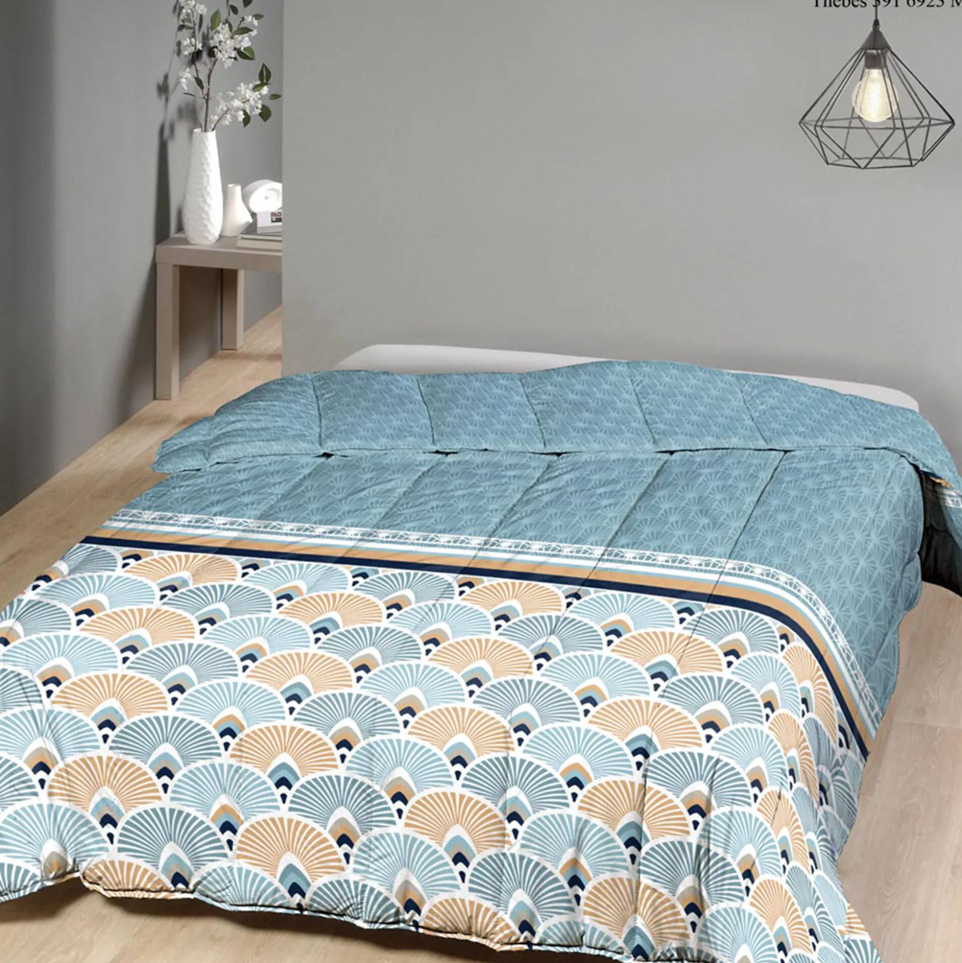 Dekbed in microvezel met art-decoprint 350 g/m²