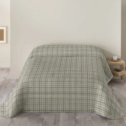 Dekbed in microvezel met ruitenprint 200 g/m²