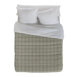 Dekbed in microvezel met ruitenprint 200 g/m²
