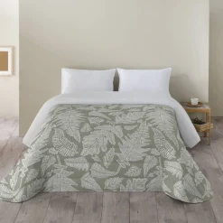 Dekbed in microvezel met herbarium-print 200 g/m²