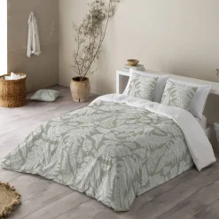 Dekbed in microvezel met herbarium-print 200 g/m²