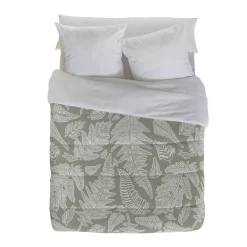 Dekbed in microvezel met herbarium-print 200 g/m²