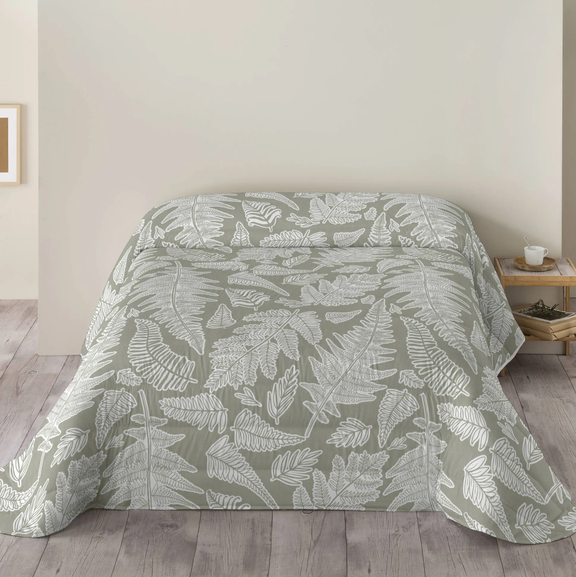Dekbed in microvezel met herbarium-print 200 g/m²