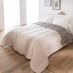 Dekbed in microvezel met luipaardprint 400g/m2