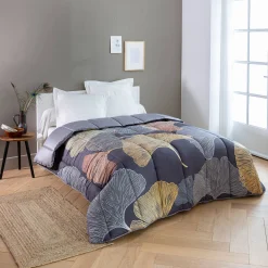 Dekbed in polyester met Gingko print - 400g/m2