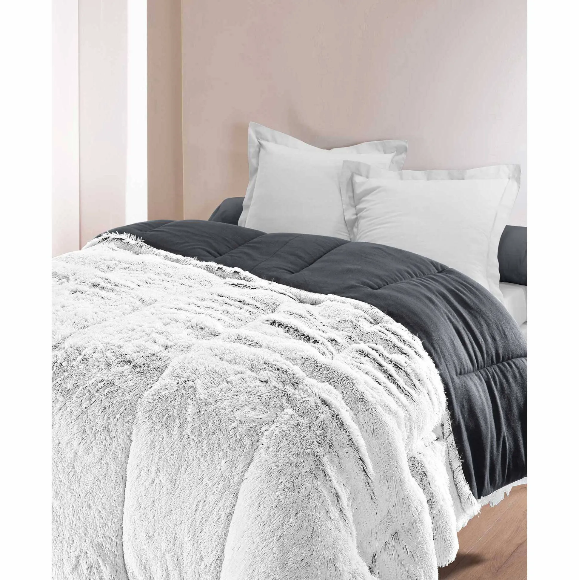 Dekbed in synthetisch bont 600 g/m2