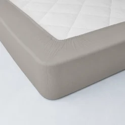 Drap-housse uni flanelle bonnets 32 cm