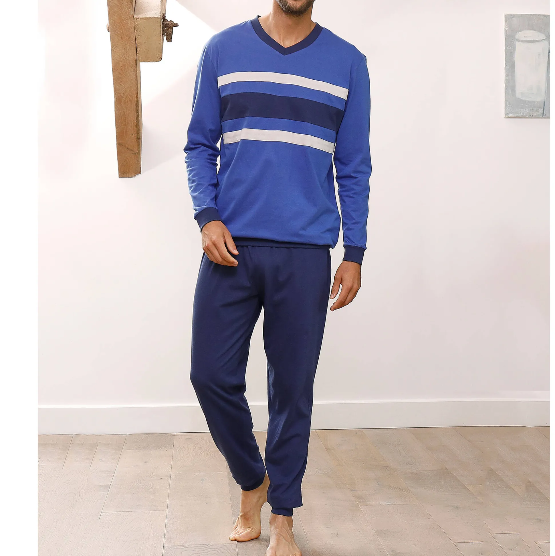 Driekleurige pyjama - set van 2