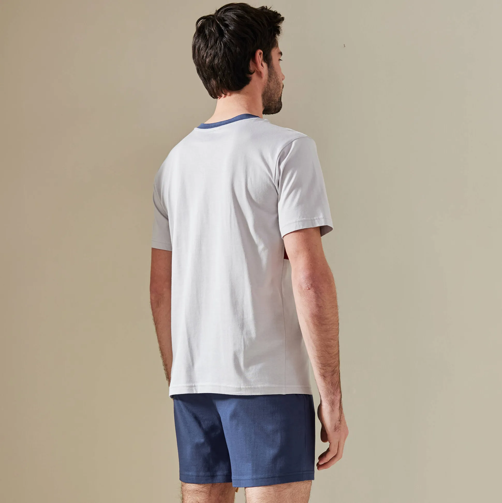 Driekleurige shortama - set van 2