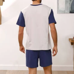 Driekleurige shortama - set van 2