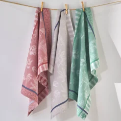 Droogdoek in jacquardkatoen met bosthema - set van 3
