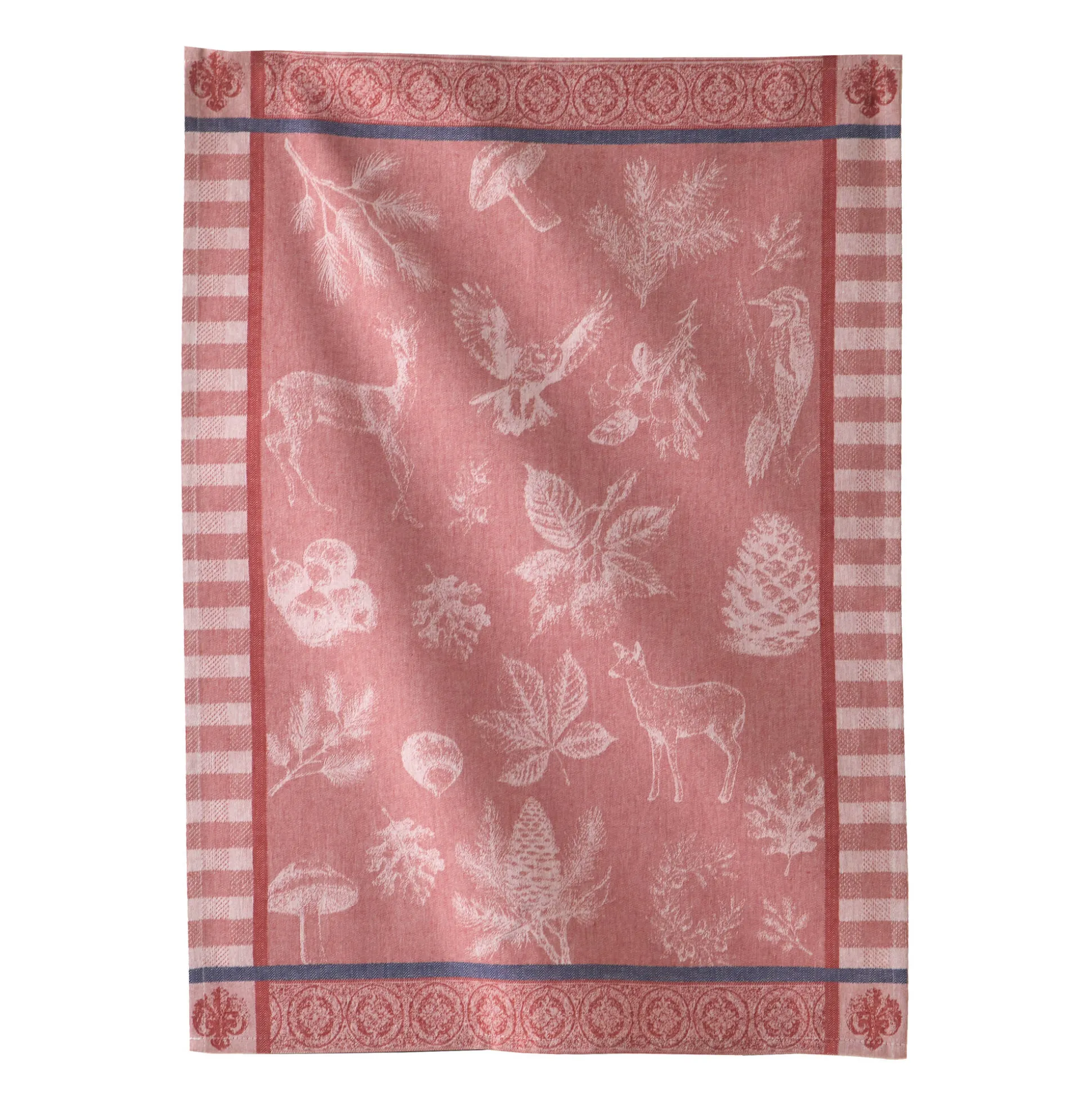Droogdoek in jacquardkatoen met bosthema - set van 3