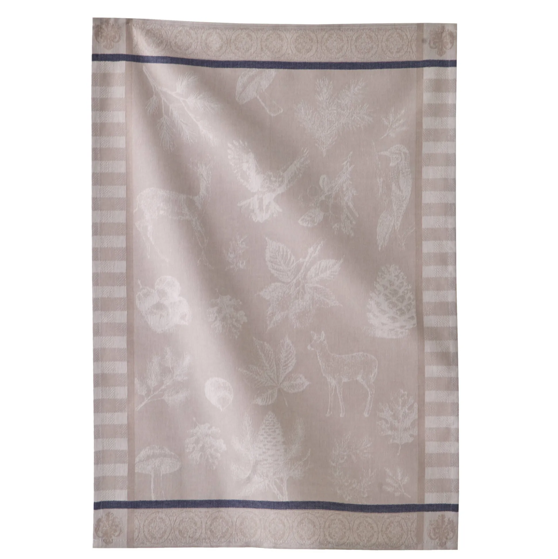 Droogdoek in jacquardkatoen met bosthema - set van 3