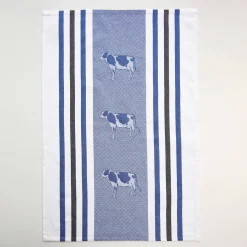 Droogdoeken met kip- en koemotief - set van 4