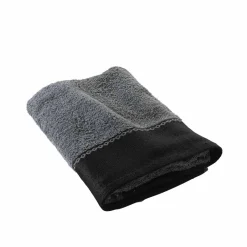 Effen badlinnen 450 g/m² met jacquard sierrand, zacht comfort
