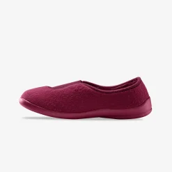 Effen ballerina's - rekbare fleecestof