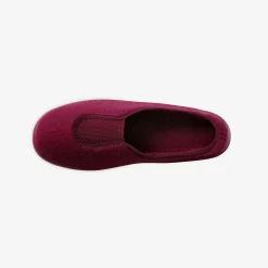 Effen ballerina's - rekbare fleecestof