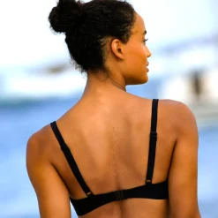 Effen bikinibeha met beugels en drapering