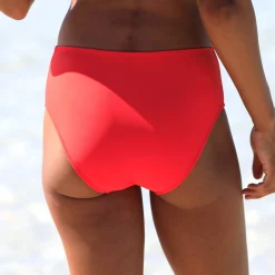 Effen bikinislip met hoge taille Solaro