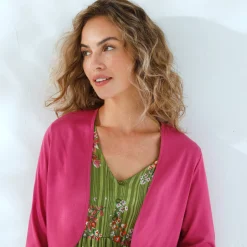Effen bolero met 3/4-mouwen