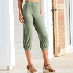 Effen bolstaande 3/4-broek
