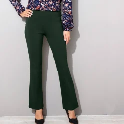 Effen bootcut legging, elastische taille