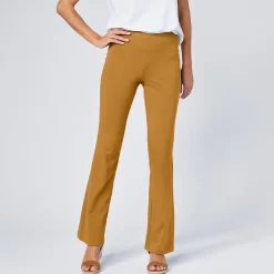 Effen bootcut legging, elastische taille
